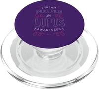 YO Uso Morado para Lupus Conciencia SLE Meme PopSockets PopGrip para MagSafe