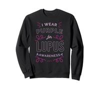 YO Uso Morado para Lupus Conciencia SLE Meme Sudadera
