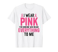 Yo Uso Rosa para Alguien Que Significa Todo Cinta atrevida Camiseta gráfica económica