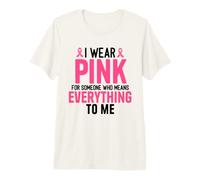 Yo Uso Rosa para Alguien Que Significa Todo Cinta atrevida Camiseta Premium