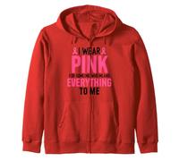 Yo Uso Rosa para Alguien Que Significa Todo Cinta atrevida Sudadera con Capucha