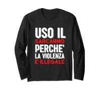 Yo Uso Sarcasmo Porque la Violencia es Ilegal Divertido Manga Larga