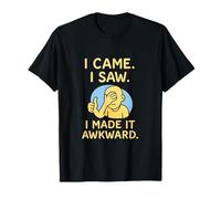 Yo Vine. Vi. Lo Hice incómodo Dibujos Animados Camiseta