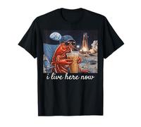 Yo Vivo aquí Ahora Funny Crawfish Artemis II Back to The Moon Camiseta