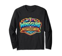 Yo Windsurf Eso es lo Que Hago Windsurf Vintage Windsurfista Manga Larga