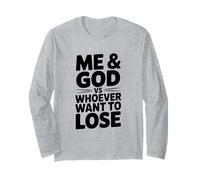 Yo y Dios vs Quien Quiere Perder Motivacional Manga Larga