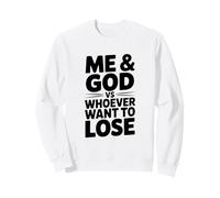 Yo y Dios vs Quien Quiere Perder Motivacional Sudadera