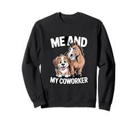 Yo y mi compañero de Trabajo Perro y Caballo Humor Sudadera