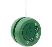 Yo Yo - Animales de madera para niños, diseño de animales favoritos, 5 cm de diámetro, ideal para fiestas de cumpleaños (green)