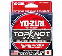Yo-Zuri 1000yds 8lb (0.235mm) Topknot Mainline-Línea de hundimiento Transparente 8 Libras, 1000 Yardas, Natural Clear, 8 lbs