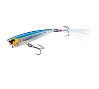 Yo-Zuri 3DB - Señuelo popper flotante, plata prismática azul (Prism Silver Blue), 7,6 cm