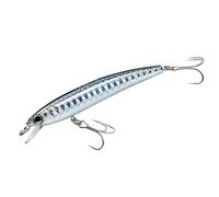 Yo-Zuri f1163-bl Pins Minnow Flotante Diver señuelo, Plata/Negro
