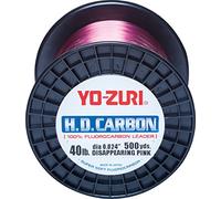 Yo-Zuri líder H.D.Carbono FLUOROCARBONO 100% Leader 500YDS 20LB 458m (0.380mm), Rosa desaparecido, Talla única