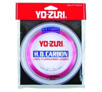 Yo-Zuri H.D. Carrete de muñeca de fluorocarbono de 100 Yardas, línea líder Rosa, 40 Libras