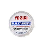 Yo-Zuri H.D. Sedal de Carbono fluorocarbono., HD 80LB CL, incoloro, 80-Pound/30-Yard