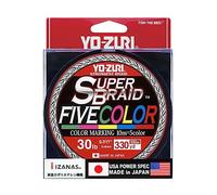Yo-zuri Superbraid™ Fivecolor 300 M - Cuerda Trenzada Fuerte de 0,280 mm