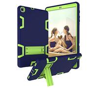 Yoagoal Funda para Galaxy Tab A 10.1 2019, Híbrida Tres Capas Shockproof Antideslizante con Kickstand Cover Carcasa para Samsung Galaxy Tab A 10.1 2019 T510 T515, Azul&Verde