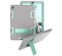 Yoagoal Funda para Galaxy Tab S5E 10.5, Híbrida Tres Capas Shockproof Antideslizante con Kickstand Cover Carcasa para Samsung Galaxy Tab S5E 10.5 T720 T725, Gris&Verde Menta