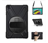 Yoagoal Funda para Galaxy Tab S5E, Multifuncional Carcasa con 360 Rotación Kickstand, Correa de Bandolera y Mano Híbrido Shockproof Cover para Samsung Galaxy Tab S5E 10.5 T720 T725, Negro
