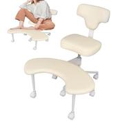 yoakaiax Silla de oficina con patas cruzadas, silla de meditación, sillas de oficina con patas cruzadas con ruedas, sillas ergonómicas para arrodillarse, silla de escritorio con soporte lumbar y