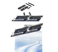 yoaoo-OEM ® 1 x OEM SS Parrilla Emblema + Decal Emblema 3D para Camaro Chevrolet GM Serie Frontal Cromado Negro