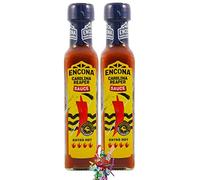 yoaxia ® - 2 unidades - [2x 142 ml] Salsa de chile Carolina Reaper / salsa de chile afilada + un pequeño colgante de la suerte gratis