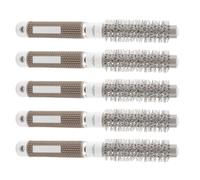 Yobadam Cepillos de Peluquero de Salón Saludable Peine Redondo de Hierro Cerámico Resistente a Altas Temperaturas para Peinar el Cabello Rizado y Desenredar Nudos 5 Tamaños Opciones para Uso (19#)