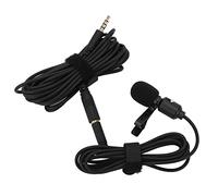 Yobadam Micrófono de Solapa Cardioide Cable de Extensión de 4m | Material plástico, diseño plug and play, supresión de ruido, adecuado para vlogging, entrevistas, filmación en vivo.