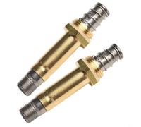 YobiLife 2 unids regulador de dióxido de carbono válvula solenoide bobina metal reductor de presión 8mm rosca 13mm llave posición 52mm compacto para acuario pecera