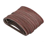 YobiLife 50 correas de lijado de óxido de aluminio de 330 mm x 10 mm para lijadora eléctrica de lima de dedo pulido de metal de madera (40)