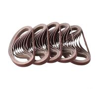 YobiLife 50 correas de lijado de óxido de aluminio de 330 mm x 10 mm para lijadora eléctrica de lima de dedo pulido de metal de madera (120)