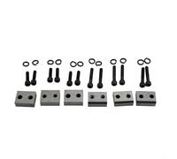 YobiLife 6 piezas de corte eléctrico duro hidráulico de repuesto mandíbula de acero tijeras de barra de acero herramienta de corte 16/20/25 tamaño con tornillos arandelas (tipo 16)