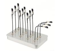 YobiLife Abrazaderas de metal flexibles para aerosol de aerógrafo, base de soporte de pintura de pasatiempos con caja de almacenamiento, herramienta de tercera mano de soldadura, compatible con