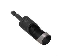 YobiLife Adaptador de perforación hueco de vástago hexagonal para taladro eléctrico de 2 a 25 mm, cortador de agujeros de acero al carbono para cuero, cartón, plástico, vinilo, goma, PVC (18 mm)