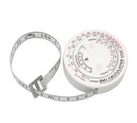 YobiLife BMI - Cinta métrica con función de retracción automática y bloqueo, redonda de 72 mm, cinta sanitaria para cintura, pecho, caderas, muslos, herramienta de medición corporal de plástico