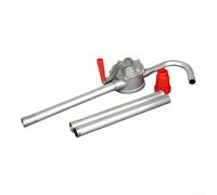YobiLife Bomba manual de transferencia de aceite, sello a prueba de fugas | Bomba de mano de aleación, entrada de 32 mm y salida de 25 mm, para garaje y taller, plata, 130 cm