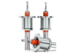 YobiLife Broca avellanadora de vástago para carpintería con limitador de profundidad ajustable, ranuras grandes de eliminación de virutas, bordes de corte suaves, compatibles con enrutador para un