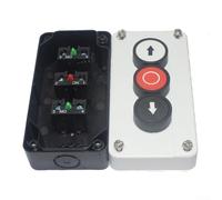 YobiLife Caja de control de botones impermeable para uso industrial, interruptor de botón con carcasa ABS, vida útil de 1 millón de ciclos, opciones de 1 a 4 puertos, blanco (A)