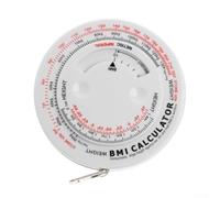 YobiLife Cinta métrica retráctil de índice de masa corporal de 150 cm con botón de bloqueo para monitoreo de salud personal y seguimiento de dieta, 1 unidad