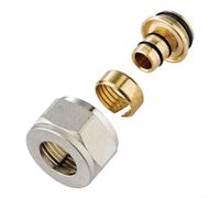 YobiLife Conector de colector de calefacción por suelo radiante, seguro y eficaz, chapado en níquel, juego de conectores de colector de calefacción por suelo radiante completo con 120 unidades para