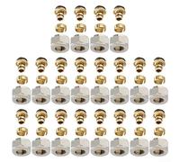 YobiLife Conector de colector de calefacción por suelo radiante, seguro y eficaz, chapado en níquel, juego de conectores de colector de calefacción por suelo radiante completo con 120 unidades para