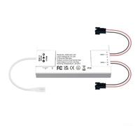 YobiLife Controlador de tira LED ultrafino con micrófono integrado y efectos de luz dinámicos, para ESP8266 para ESP32, entrada CC 5-24V, soporta más de 100 modos, para luces direccionables WS2812B