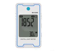 YobiLife Digital Lux Meter 0.1-999900Lux Flicker Tester 10Hz-10kHz Temperatura Humedad Monitor Portátil Herramienta de Medición de Luz (SK-8100)