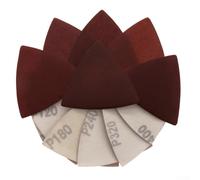 YobiLife Discos de papel de lija triangulares de 80 mm, 20 unidades para lijado oscilante de múltiples herramientas, grano 40-400, óxido de aluminio (240#)