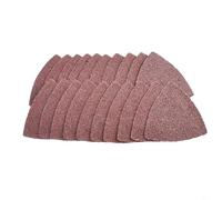 YobiLife Discos de papel de lija triangulares de 80 mm, 20 unidades para lijado oscilante de múltiples herramientas, grano 40-400, óxido de aluminio (40#)