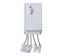 YobiLife EK-04 Controlador de perilla de atenuación de cadena LED, ajustador de 2/4 vías sin soldadura para efectos estrellados parpadeantes e iluminación ambiental para fiesta de dormitorio, blanco