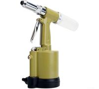 YobiLife Herramienta de remache neumática, fuerza de tracción hidráulica 9500N, remachadora de aire de 2.4-4.8 mm, cuerpo de aleación de aluminio para instalación de ventanas y puertas (C-903 amarillo