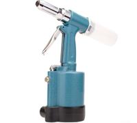 YobiLife Herramienta de remache neumática, fuerza de tracción hidráulica 9500N, remachadora de aire de 2.4-4.8 mm, cuerpo de aleación de aluminio para instalación de ventanas y puertas (C-903 azul)