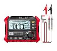 YobiLife HT5203 - Probador de resistencia de aislamiento de alto voltaje con almacenamiento de datos LCD retroiluminado y funda a prueba de golpes para pruebas eléctricas