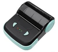 YobiLife Impresora térmica portátil de recibos de 80 mm para POS, impresora inalámbrica de teléfono móvil con conectividad BT, no necesita tóner, diseño compacto para negocios (azul)